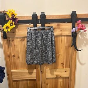 Daisy Monochrome Floral Kids Skirt